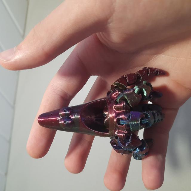 Articulated Patrick star octopus 3D model thumbnail