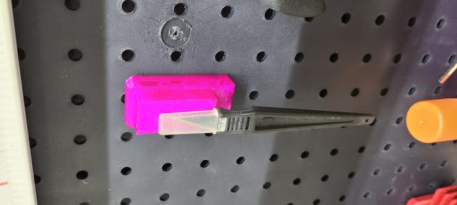 Pegboard Magnet Hanger 3D model thumbnail