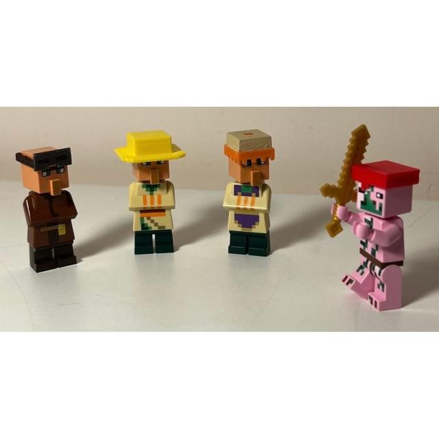 Lego Minecraft Compatible Villager Hats 3D model thumbnail