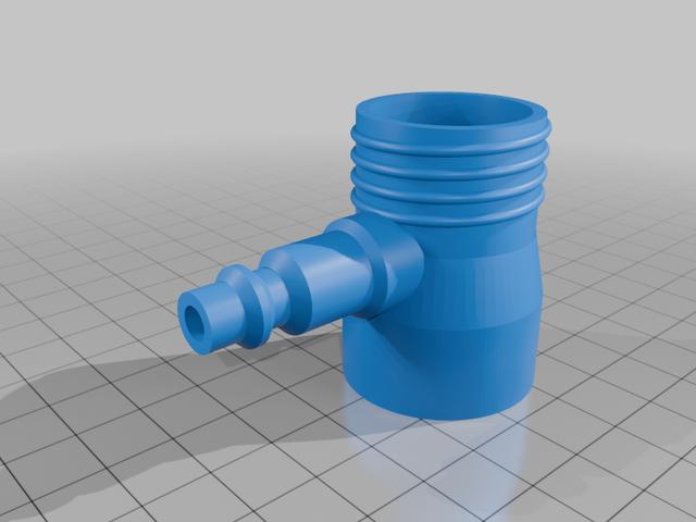 Paddleboard Pump Adapters 3D model thumbnail