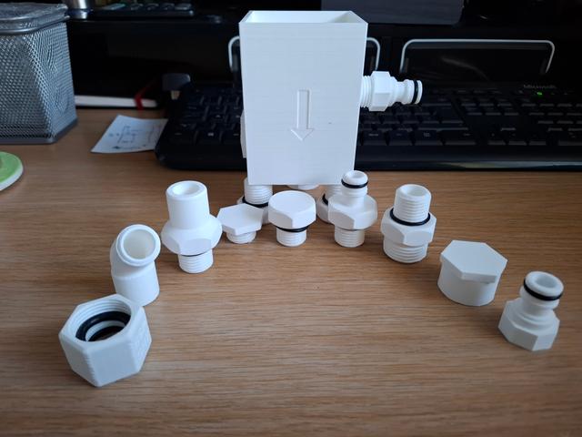 Garden Hose Attachments 3D model thumbnail