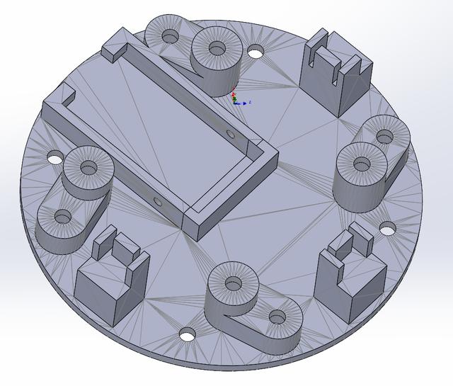 Jonh Crombie Space Mouse Alternative Arduino Plate 3D model thumbnail