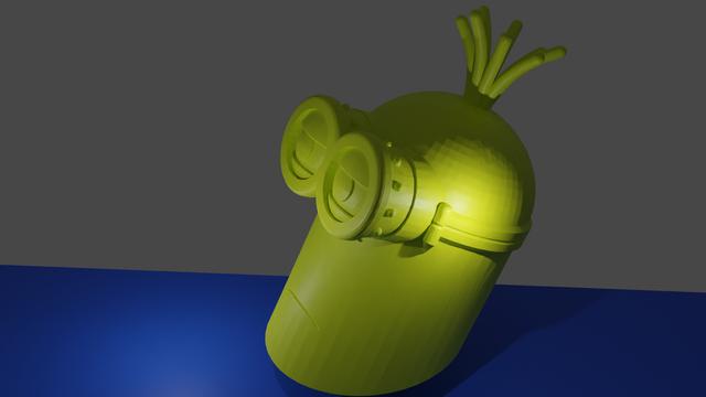 Lucky 13 Minion Kevin head 3D model thumbnail