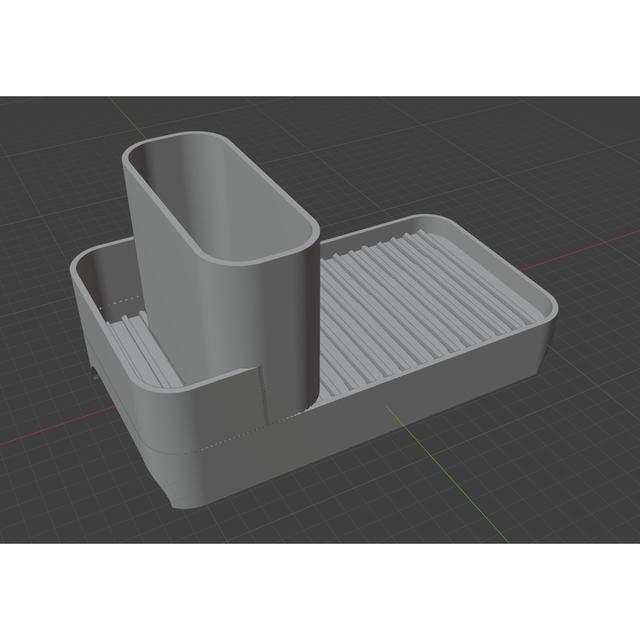 Sink Caddy with front water drains 3D model thumbnail