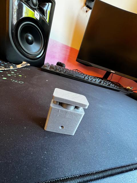 Filament cutter 60° (Magnets - 8x3mm) 3D model thumbnail