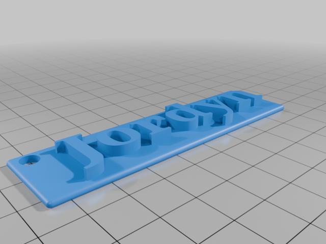 raelyn keychain 3D model thumbnail