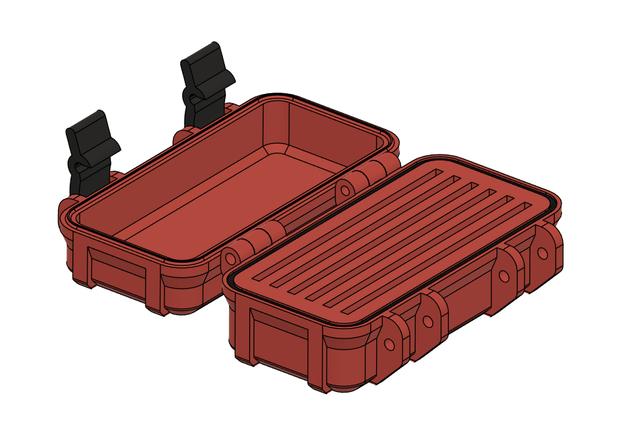 M.2 Drive Rugged Box 3D model thumbnail