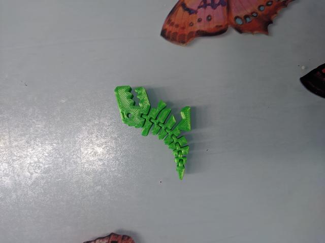 Flexi Rex keychain 3D model thumbnail