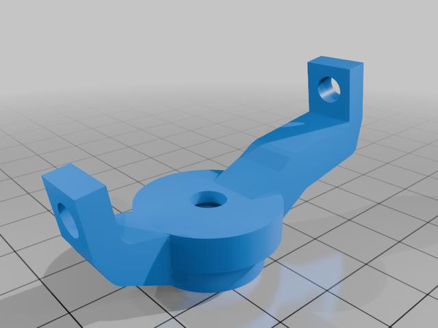 Traxxas TRX4 axle part steering right 3D model thumbnail
