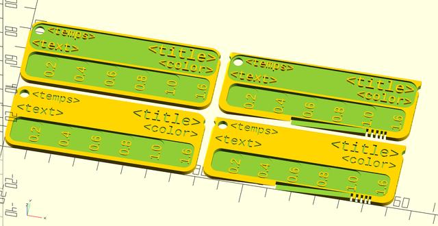 Even More Customizable Filament Swatch 3D model thumbnail