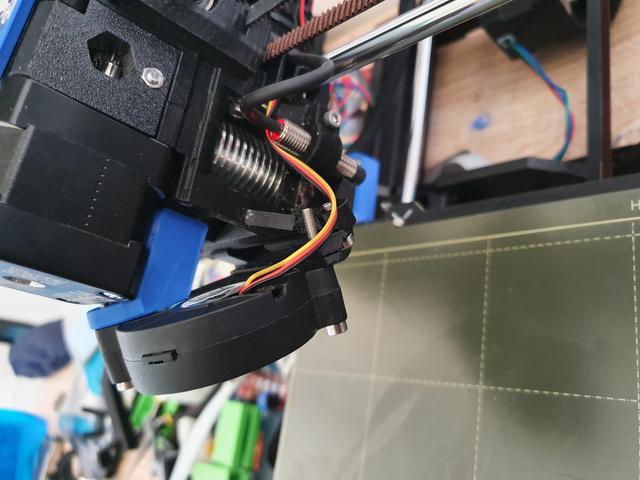 MK3S fan duct with PINDA support and a fan mount 3D model thumbnail