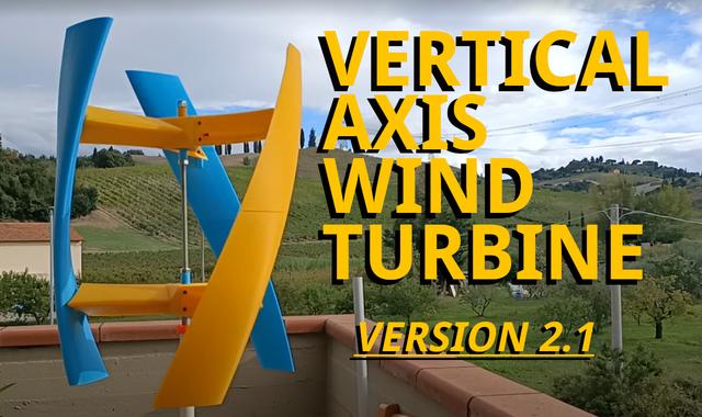 Vertical Axis Wind Turbine Project Aeolus V2.1 3D model thumbnail
