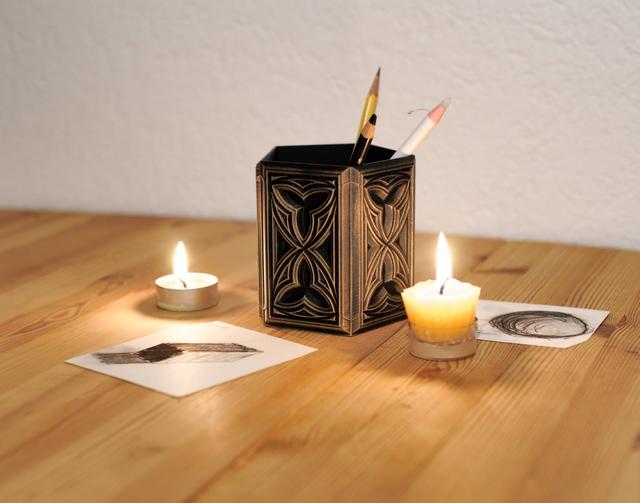 Pentagonal Gothic Organizer 3D model thumbnail