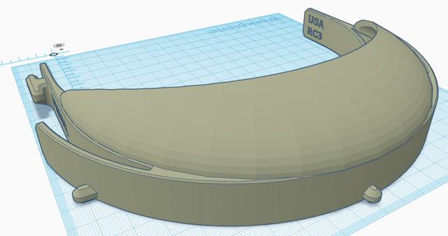 Face Shield with 'Brow' 3D model thumbnail