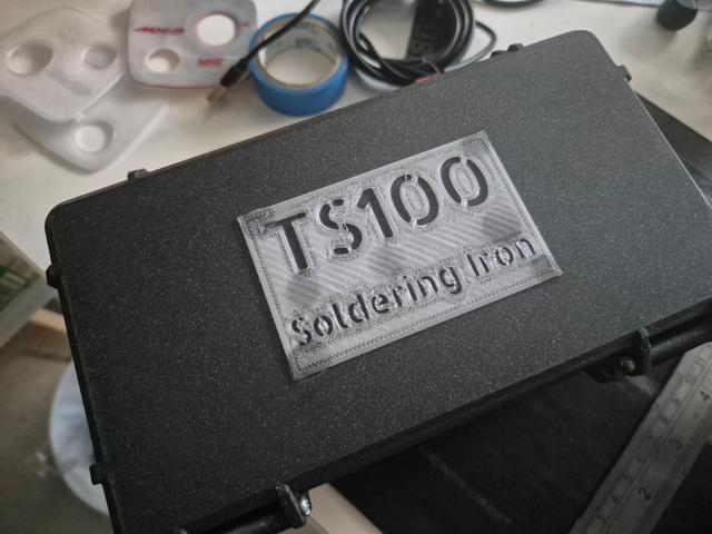 TS100 rugged box label 3D model thumbnail