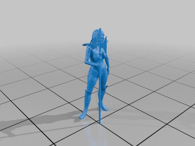 Xena 3D model thumbnail