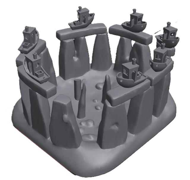 Benchy Henge 3D model thumbnail