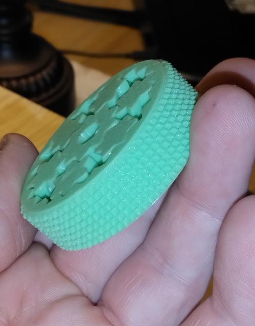 Herringbone planetary gear with knurled grip 3D model thumbnail