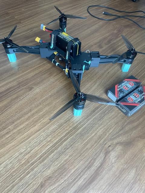 7.5" 3D Printable FPV Drone 3D model thumbnail