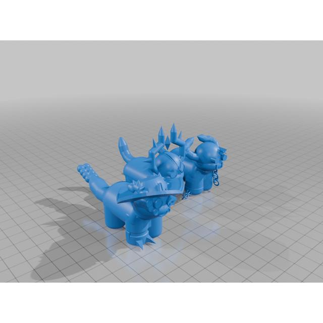 Phighting Beans 3D model thumbnail