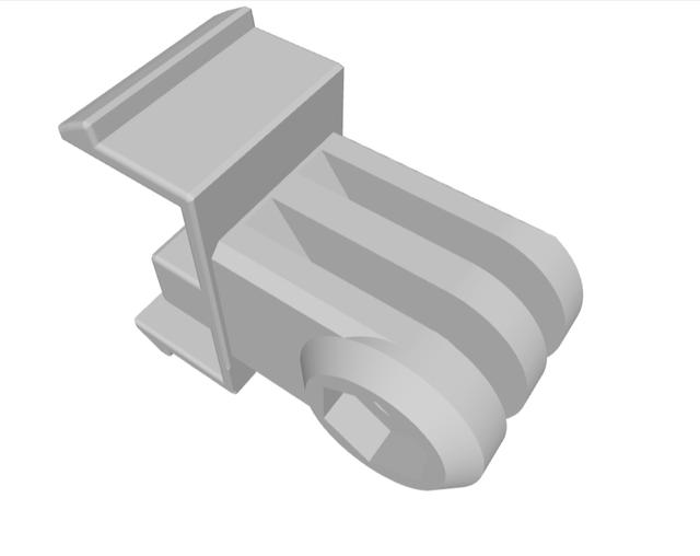 camera mount for neptune  2/3 pin vert/hory V3 3D model thumbnail