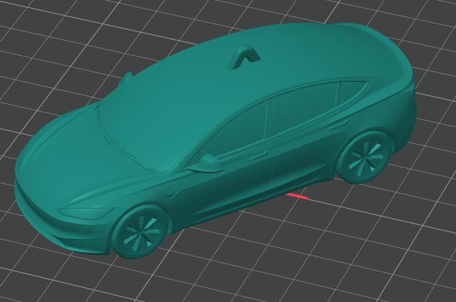 Tesla Model 3 Highland Christbaumschmuck 3D model thumbnail