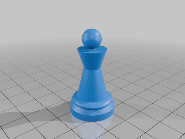 Chess Pawn 3D model thumbnail
