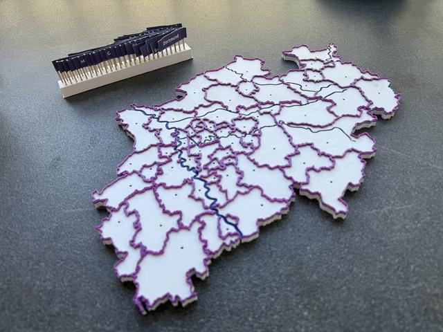 North Rhine Westphalia Puzzle 3D model thumbnail