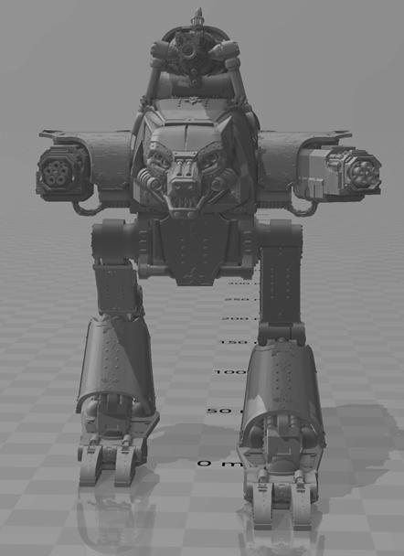 DireWolf Titan conversion for the Werewolf Titan - Heroic WH40k 3D model thumbnail