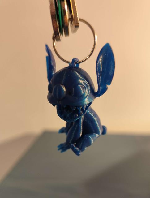 Stitch keychain 3D model thumbnail