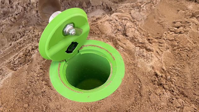 Sandsafe mit Fingerprintschloss 3D model thumbnail