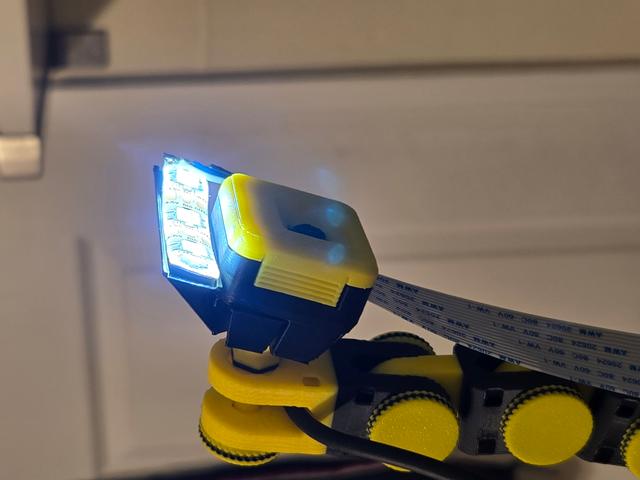Raspberry Pi Camera Mount with LED strip holder 3D model thumbnail