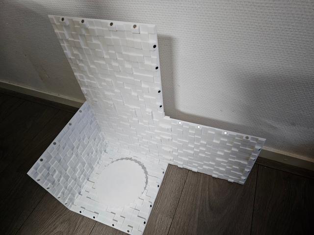 Magnetic Cube Background Box - Panel connector 3D model thumbnail