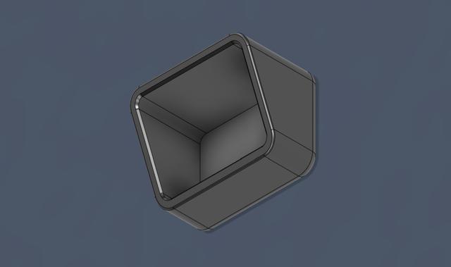Thule Rectangle Bar roof rack end cap 3D model thumbnail