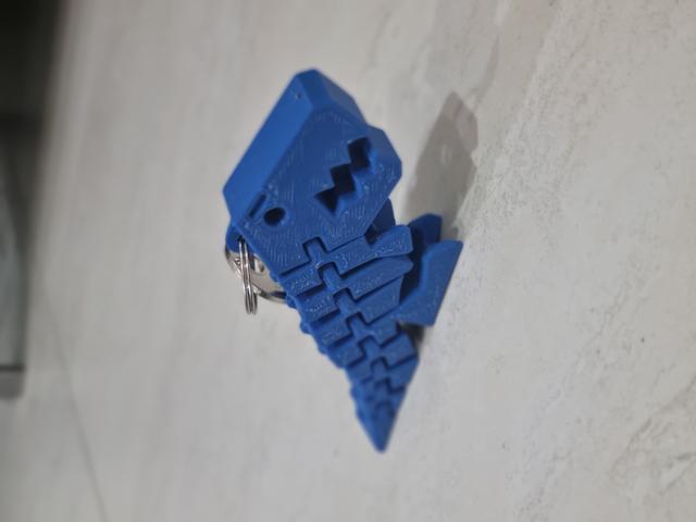 Flexi Rex Keychain 3D model thumbnail