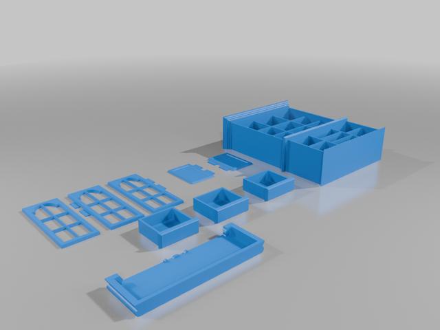 Detailed China Cabinet 3D model thumbnail