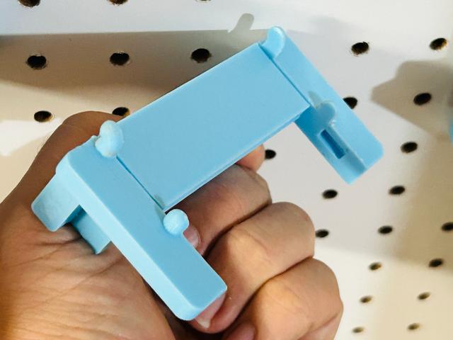 DDD Printable Mounting Sidepieces for 1” Pegboards 3D model thumbnail