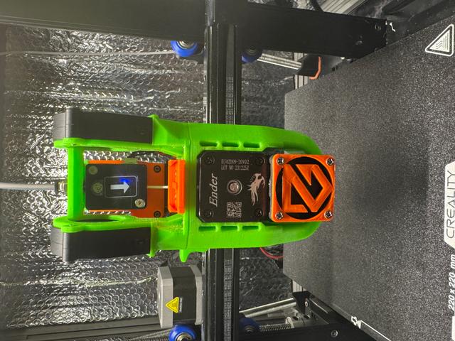 Ender 3 V3 KE dual 5015 fan mod 3D model thumbnail