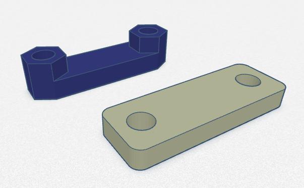 Improved 10inch Server Rack Connectors 3D model thumbnail