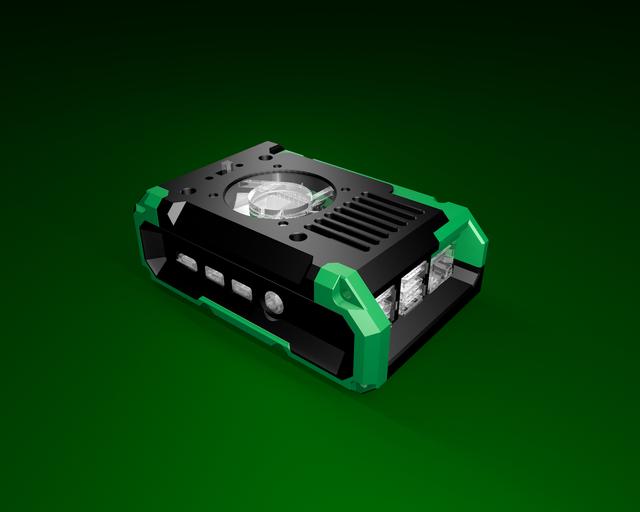 Raspberry Pi 4 Case (REMIXED) 3D model thumbnail