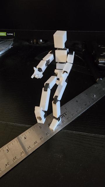 Easy 13/Lucky 13 Posable feet with magnet hole 6x3 mm 3D model thumbnail