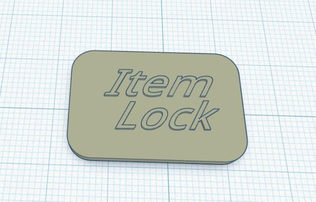 Item lock counter for mini tin assecories box 3D model thumbnail