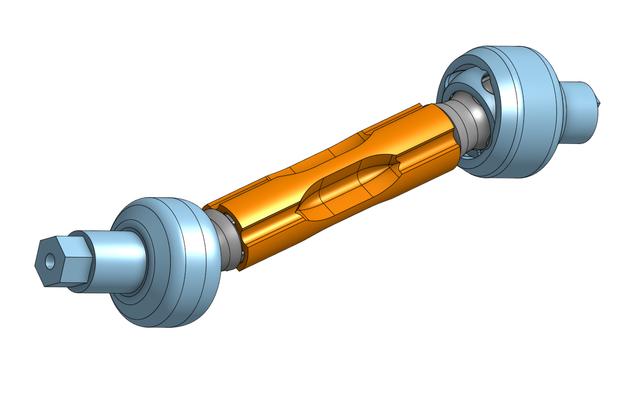 Cramer RC Truggy - upgraded axle / driveshaft / CV joints 3D model thumbnail