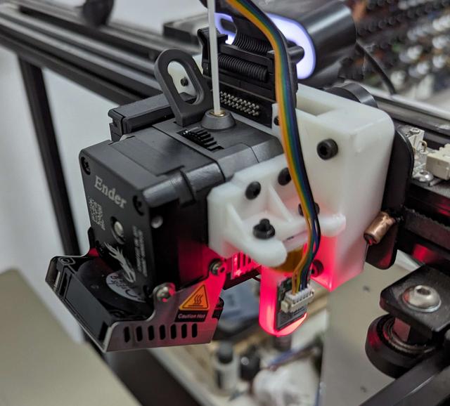 Ender 5 Sprite Extruder and Breakout Board Carriage Mount (With BL Touch) 3D model thumbnail