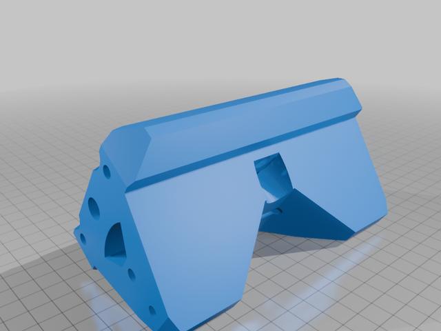 1970-1980 Kawasaki dual sport or other light bar mount 3D model thumbnail