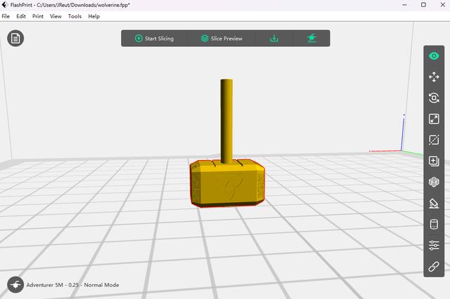 Dummy 13 Thors hammer 3D model thumbnail