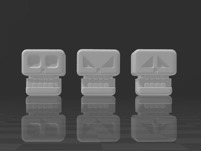 Skull Head for dummy 13[emotions] 3D model thumbnail