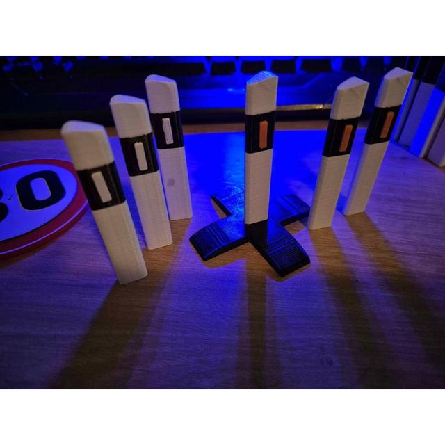 Street Edge Marker / Leitpfosten 1:10 3D model thumbnail