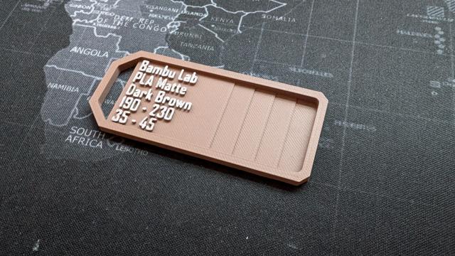 Customizable filament samples 3D model thumbnail