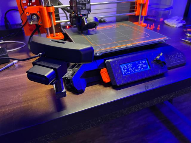 Logitech Camera Mount for Ultimate Prusa Casing 3D model thumbnail